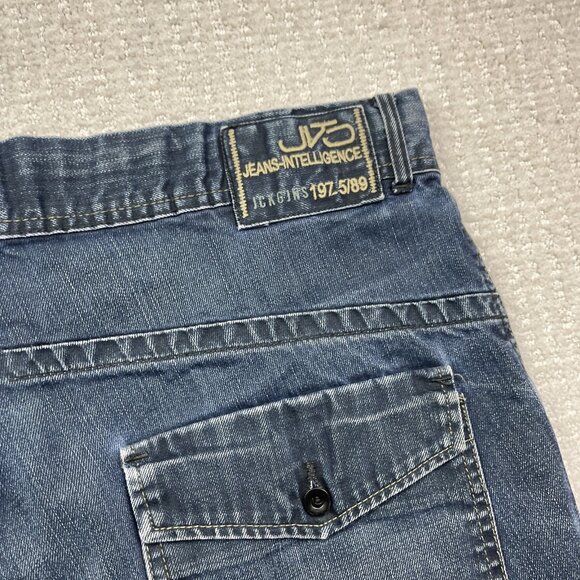 Y2K Jack And Jones Men’s Jeans Utility Denim Shorts Workwear Skater Baggy Read - Picture 12 of 12